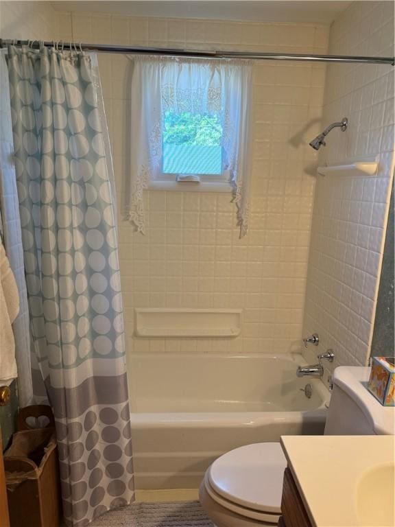 2801 7th Street Rd, Lower Burrell, PA 15068 - full bath with vanity and shower / bathtub combination with curtain