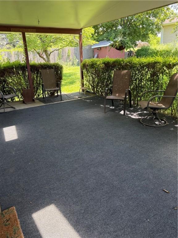2801 7th Street Rd, Lower Burrell, PA 15068 - view of patio with a storage unit