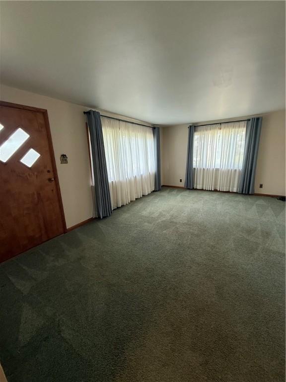 2801 7th Street Rd, Lower Burrell, PA 15068 - unfurnished living room featuring carpet flooring and healthy amount of natural light
