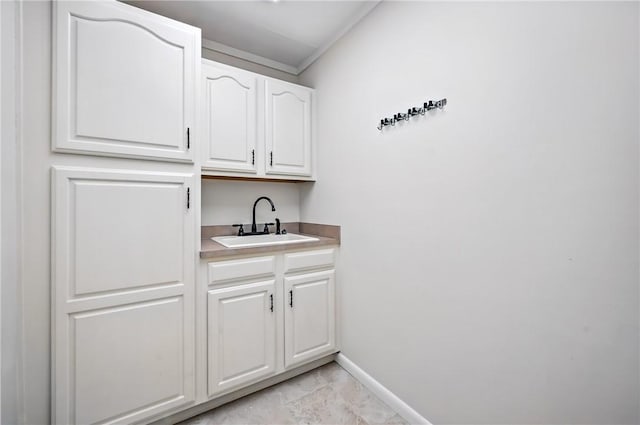 117 Clubhouse Cir, Shenango Twp Mer, PA 16159 - bar with crown molding and light marble finish floors