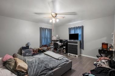1090-94 N Darby Rd, Hermitage, PA 16148 - bedroom with wood finished floors and ceiling fan