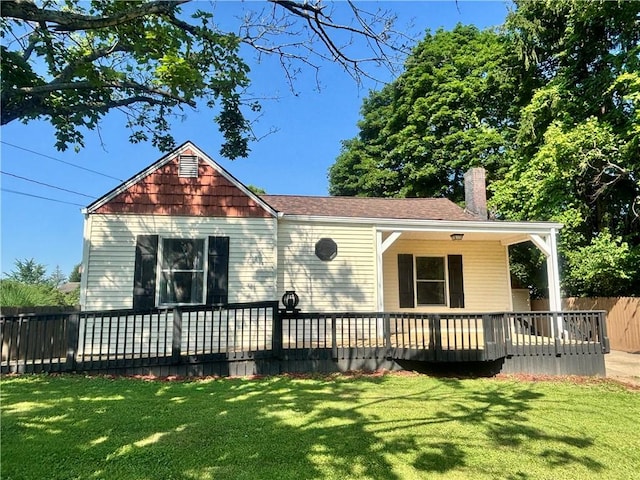 26 Mount View Dr, Burgettstown Boro, PA 15021 - view of front of house featuring a chimney