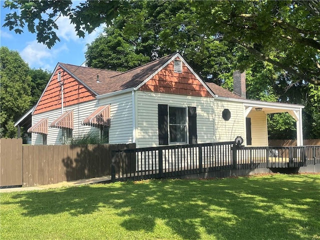 26 Mount View Dr, Burgettstown Boro, PA 15021 - view of front facade with a chimney and a shingled roof