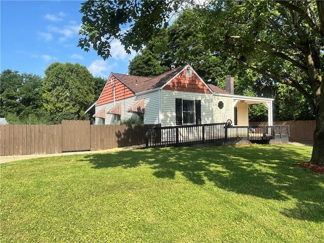 26 Mount View Dr, Burgettstown Boro, PA 15021 - view of front facade featuring a chimney