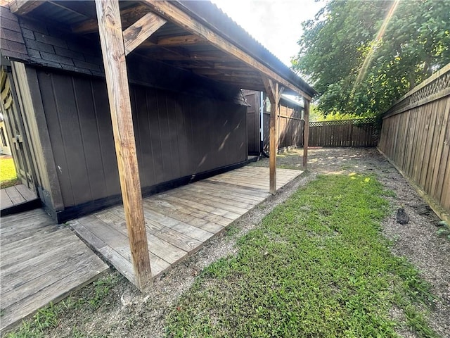 26 Mount View Dr, Burgettstown Boro, PA 15021 - wooden terrace featuring a fenced backyard