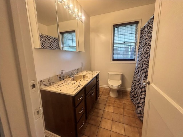 26 Mount View Dr, Burgettstown Boro, PA 15021 - bathroom with vanity and tile patterned flooring