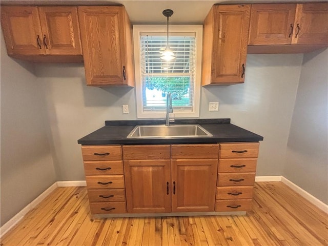 26 Mount View Dr, Burgettstown Boro, PA 15021 - kitchen featuring dark countertops and light wood-type flooring