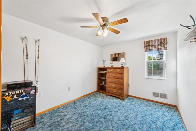 1952 Dearborn Dr, White Oak, PA 15131 - bedroom featuring carpet and a ceiling fan