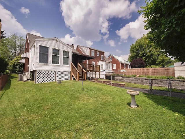 1138 Union Ave, Brackenridge, PA 15014 - rear view of property featuring a fenced backyard and a deck