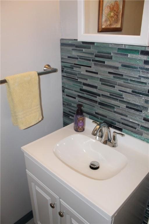 533 Charlotte Dr, Baldwin Boro, PA 15236 - bathroom with vanity and backsplash