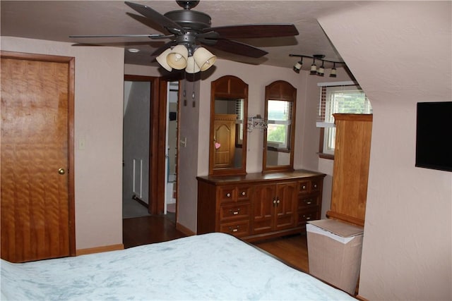 533 Charlotte Dr, Baldwin Boro, PA 15236 - bedroom featuring dark wood-type flooring and a ceiling fan