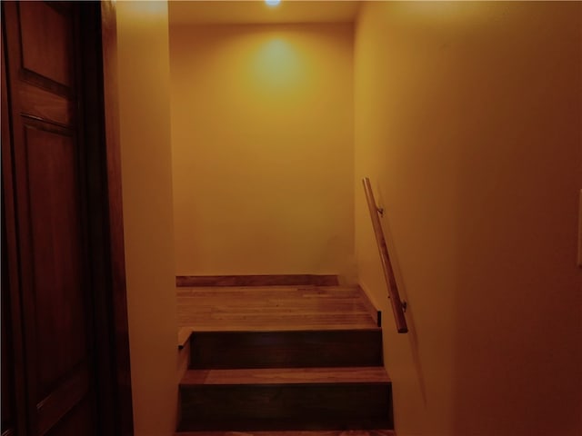 577 Woodside Old Frame Rd, Smithfield, PA 15478 - stairway featuring a relaxing sauna