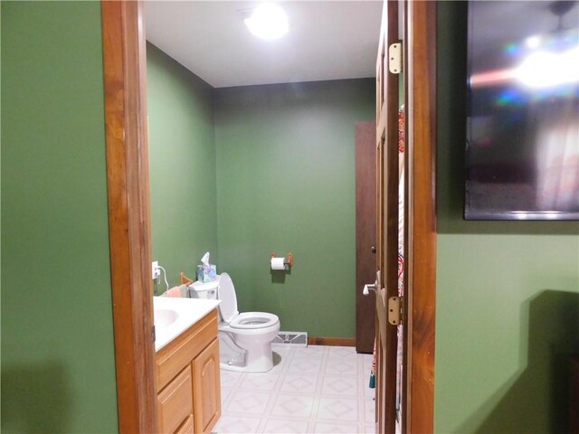 577 Woodside Old Frame Rd, Smithfield, PA 15478 - bathroom featuring vanity and tile patterned floors