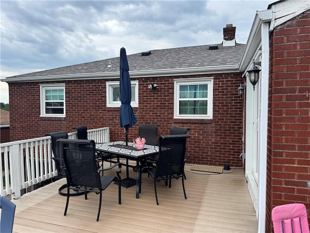 217 Livingston Rd, West Mifflin, PA 15122 - wooden terrace featuring outdoor dining space