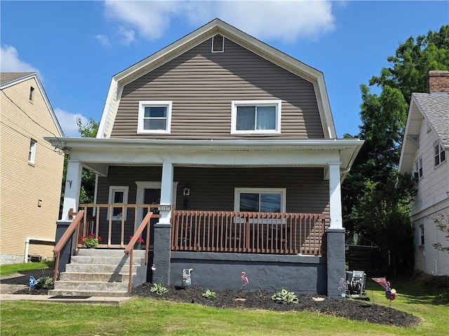 3107 Churchview Ave, Baldwin Boro, PA 15227 - colonial inspired home with a gambrel roof and covered porch