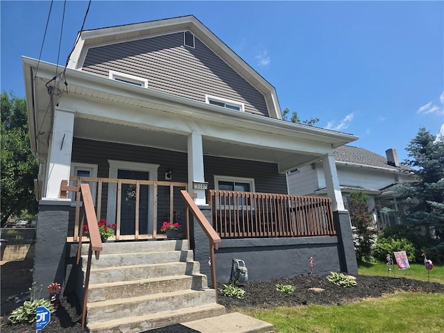 3107 Churchview Ave, Baldwin Boro, PA 15227 - view of front of house featuring covered porch