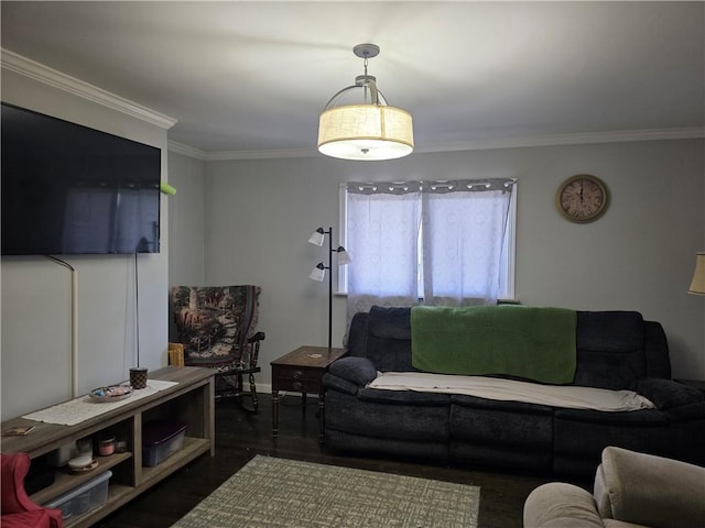 3107 Churchview Ave, Baldwin Boro, PA 15227 - living area featuring ornamental molding and wood finished floors