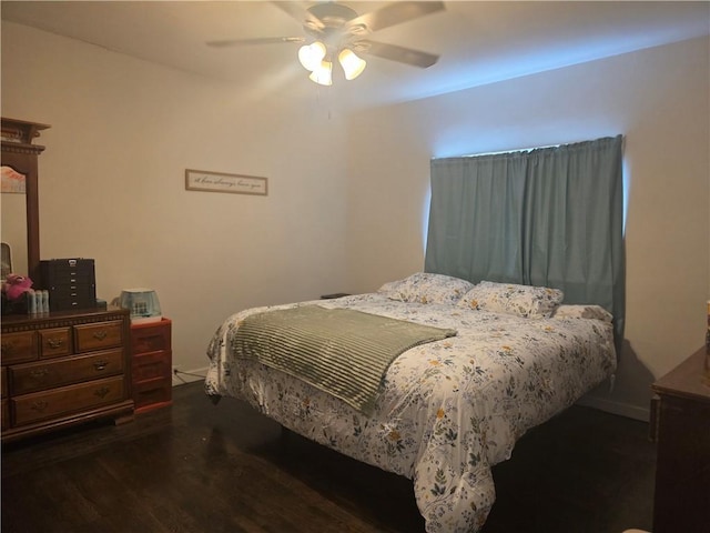 3107 Churchview Ave, Baldwin Boro, PA 15227 - bedroom featuring dark wood finished floors and ceiling fan