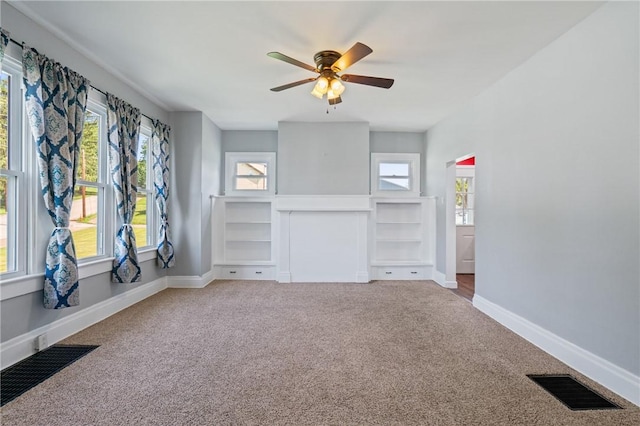 616 W College St, Canonsburg, PA 15317 - unfurnished bedroom featuring carpet and ceiling fan