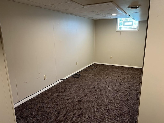170 Canal St, Center Twp/Homer Cty, PA 15748 - basement with carpet flooring and a drop ceiling