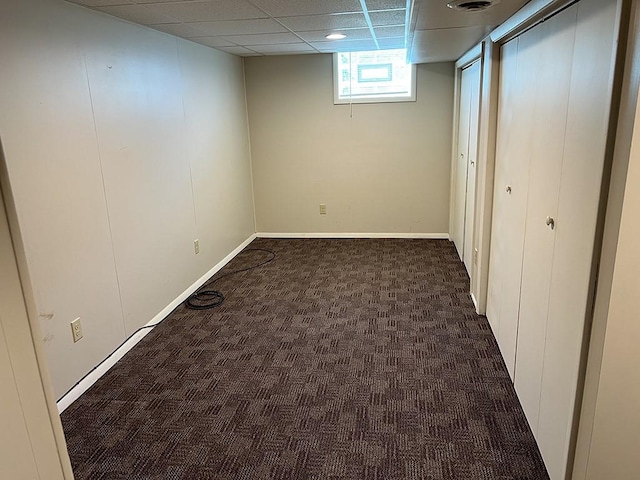 170 Canal St, Center Twp/Homer Cty, PA 15748 - basement featuring dark colored carpet and a drop ceiling