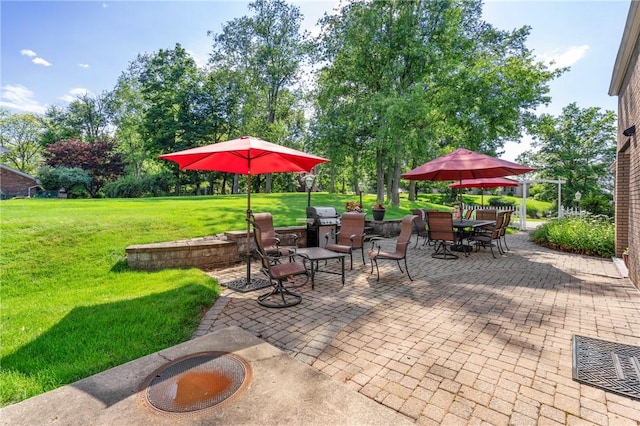 585 Taylor Dr, North Strabane, PA 15317 - view of patio / terrace with outdoor dining area