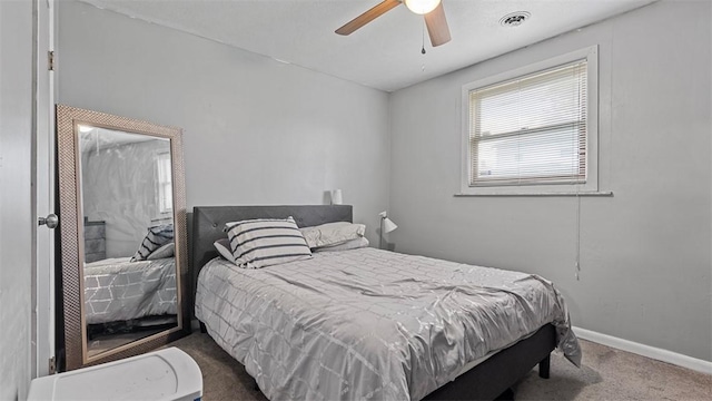 117 Carroll St, Aliquippa, PA 15001 - carpeted bedroom with baseboards and ceiling fan