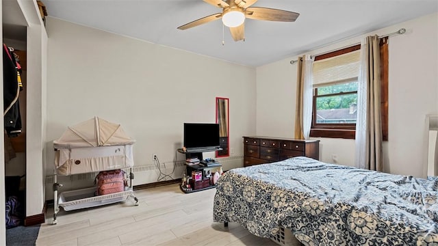 117 Carroll St, Aliquippa, PA 15001 - bedroom featuring wood finished floors and a ceiling fan