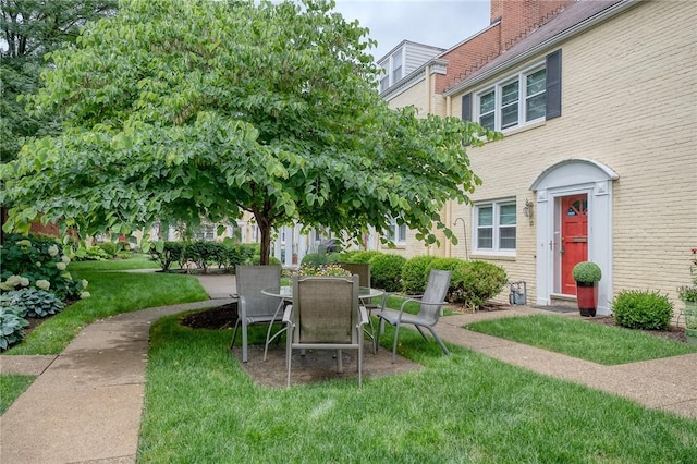 6833 Meade St Unit 17, Point Breeze, PA 15208 - view of green lawn featuring outdoor dining area