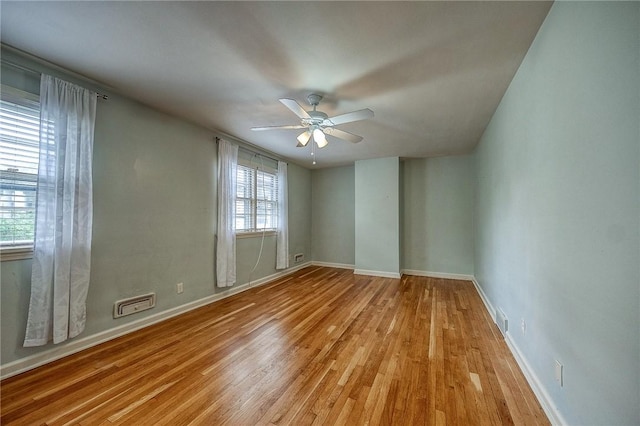 6833 Meade St Unit 17, Point Breeze, PA 15208 - spare room featuring ceiling fan and light wood finished floors