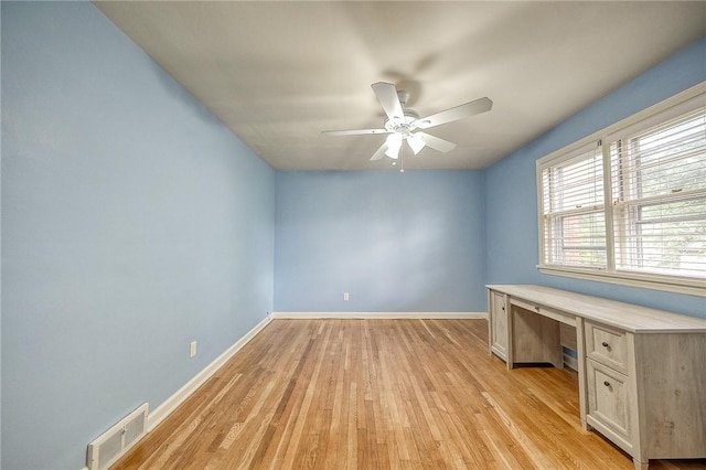 6833 Meade St Unit 17, Point Breeze, PA 15208 - unfurnished office with a ceiling fan and light wood-type flooring