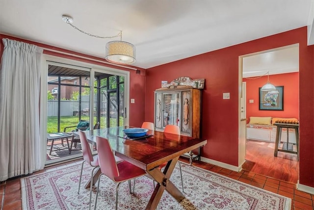 1230 Northwestern Dr, Monroeville, PA 15146 - dining area with tile patterned flooring and baseboards