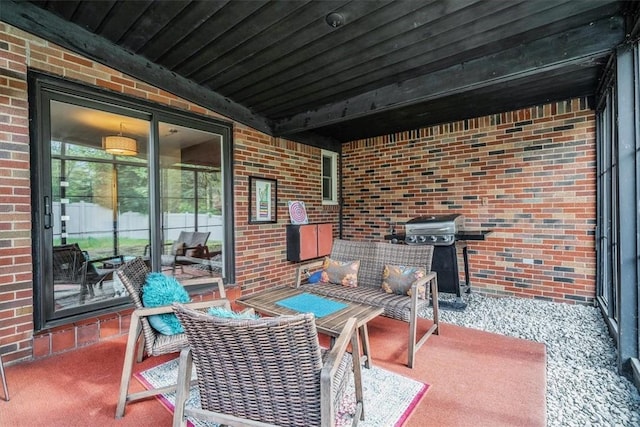 1230 Northwestern Dr, Monroeville, PA 15146 - view of patio / terrace with grilling area and an outdoor living space