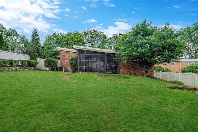 1230 Northwestern Dr, Monroeville, PA 15146 - fenced backyard with a sunroom