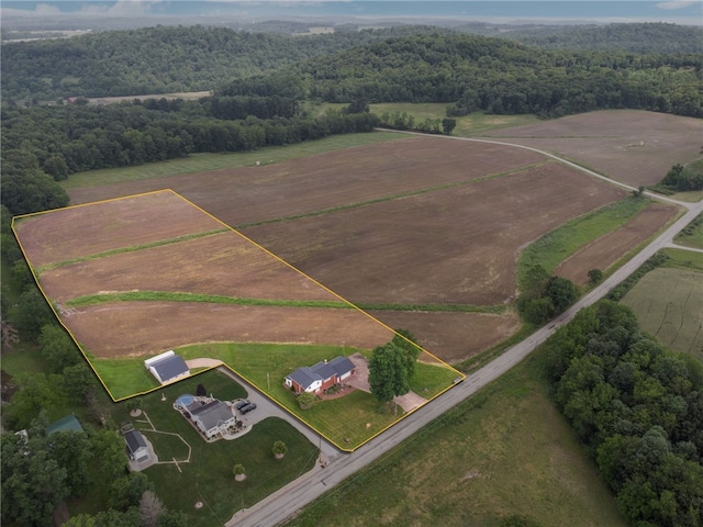 207 State Park Rd, New Alexandria, PA 15670 - aerial view of sparsely populated area featuring a forest and property boundaries highlighted