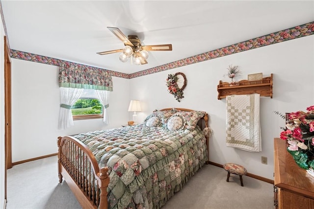 207 State Park Rd, New Alexandria, PA 15670 - carpeted bedroom featuring baseboards and a ceiling fan