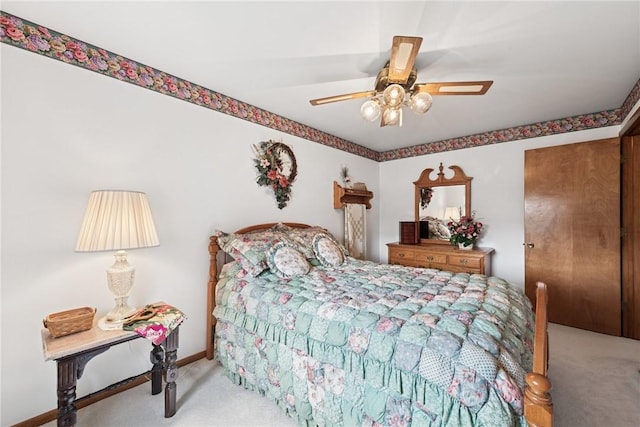 207 State Park Rd, New Alexandria, PA 15670 - bedroom with carpet and a ceiling fan