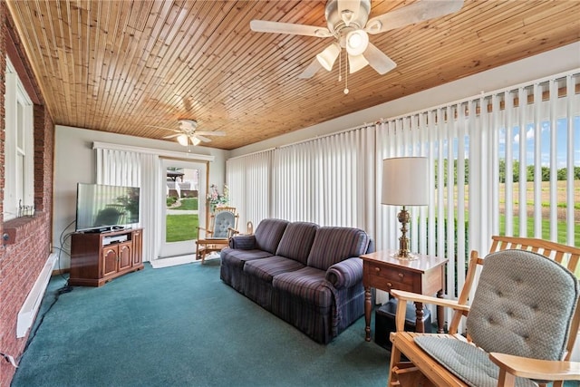 207 State Park Rd, New Alexandria, PA 15670 - sunroom with a ceiling fan and an outdoor hangout area
