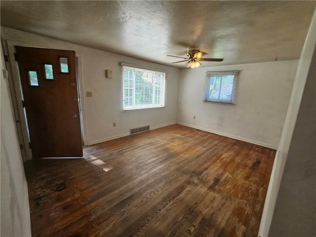 4235 Willow Ave, Castle Shannon, PA 15234 - entrance foyer featuring wood finished floors and a ceiling fan
