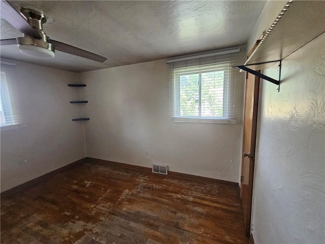 4235 Willow Ave, Castle Shannon, PA 15234 - empty room featuring dark wood-type flooring and ceiling fan