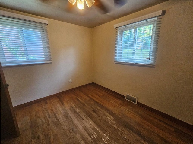4235 Willow Ave, Castle Shannon, PA 15234 - spare room featuring a ceiling fan and wood finished floors