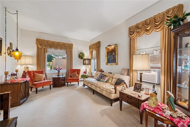 340 Weldon St, Latrobe, PA 15650 - living area featuring carpet floors and cooling unit