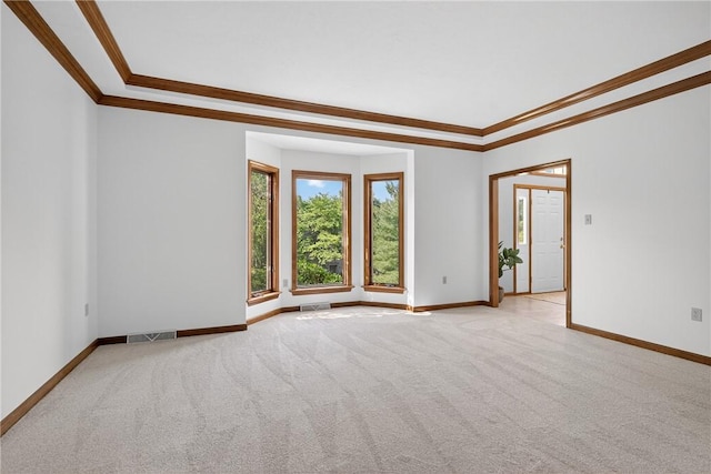 408 Bryn Ct, Ross Twp, PA 15237 - empty room featuring crown molding and light carpet