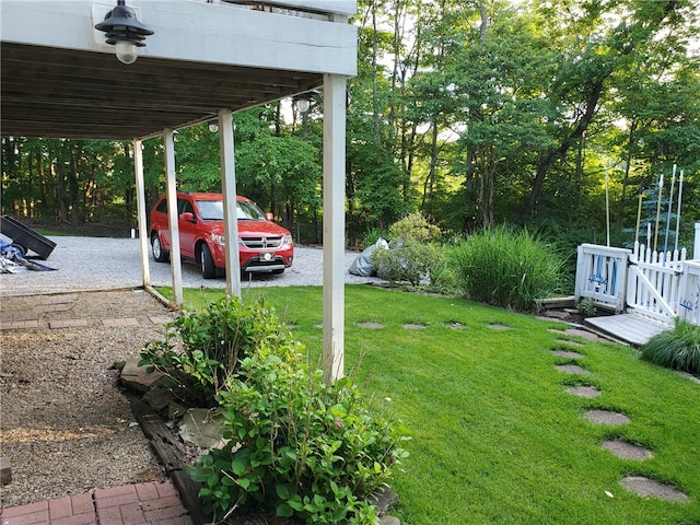 169 Orchard Dr, Brighton Twp, PA 15009 - view of green lawn with a carport