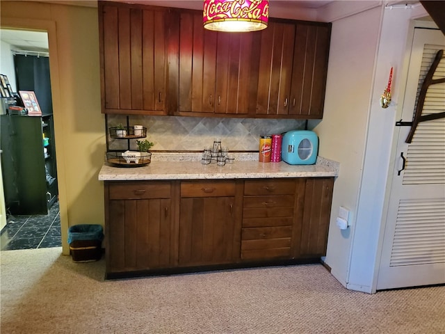 169 Orchard Dr, Brighton Twp, PA 15009 - bar featuring light colored carpet and tasteful backsplash