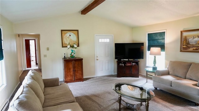 539 Milliken Ave, Sharpsville, PA 16150 - carpeted living area with healthy amount of natural light and a baseboard heating unit