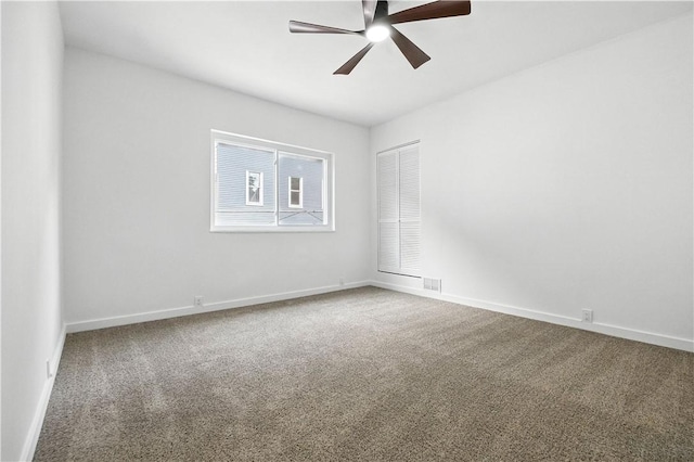 1233 High St, Spring Garden, PA 15212 - empty room featuring a ceiling fan and carpet flooring