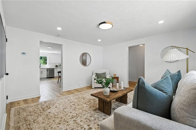 1233 High St, Spring Garden, PA 15212 - living room with light wood-style flooring and recessed lighting