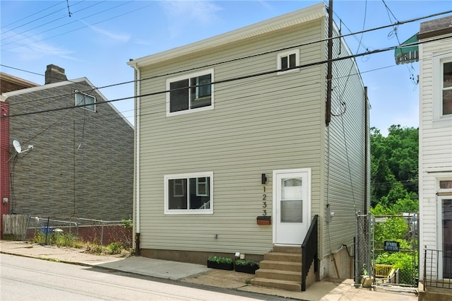 1233 High St, Spring Garden, PA 15212 - rear view of house with entry steps