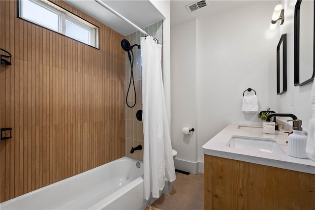 3246 Piedmont Ave, Dormont, PA 15216 - full bathroom with vanity, shower / tub combo, and tile patterned flooring